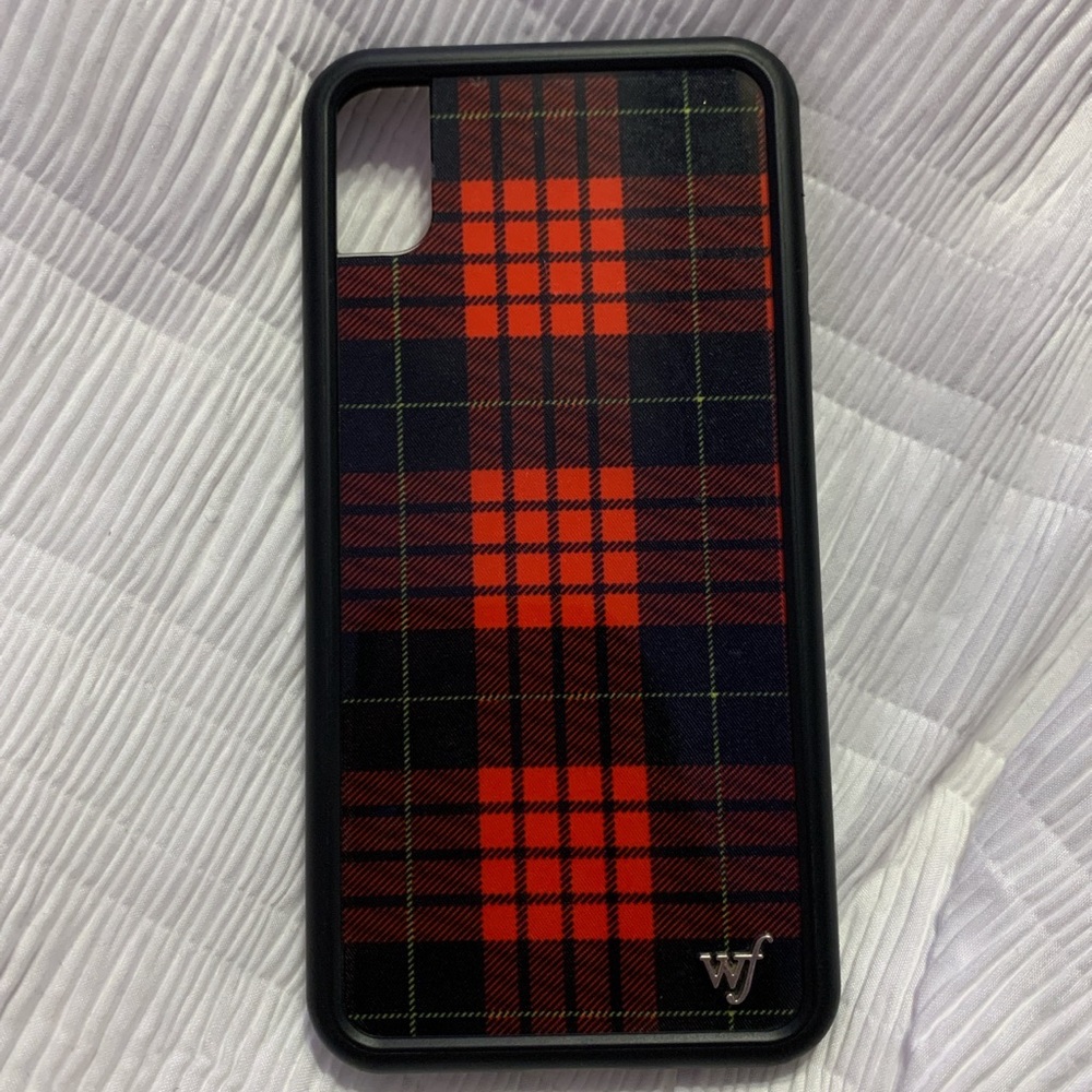 Wildflower plaid iPhone XS Max case